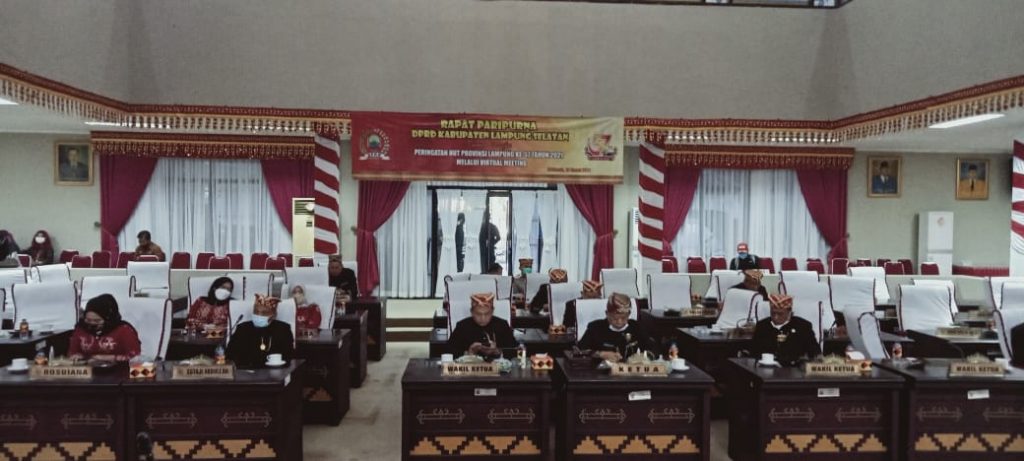 HUT Provinsi ke-57, DPRD Lampung Selatan Gelar Rapat Paripurna Istimewa Dengarkan Pidato Gubernur