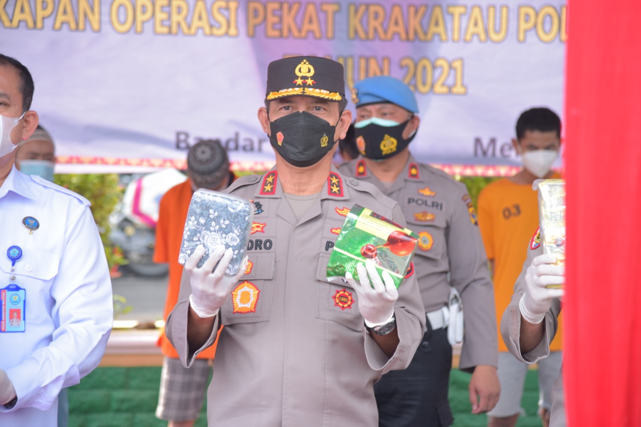6 KG Sabu dan 4 KG ganja berhasil diungkap Dit Narkoba Polda Lampung