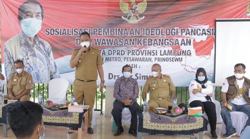 Anggota DPRD Lampung FX Siman Sosialisasi Pembinaan Ideologi Pancasila dan Wawasan Kebangsaan