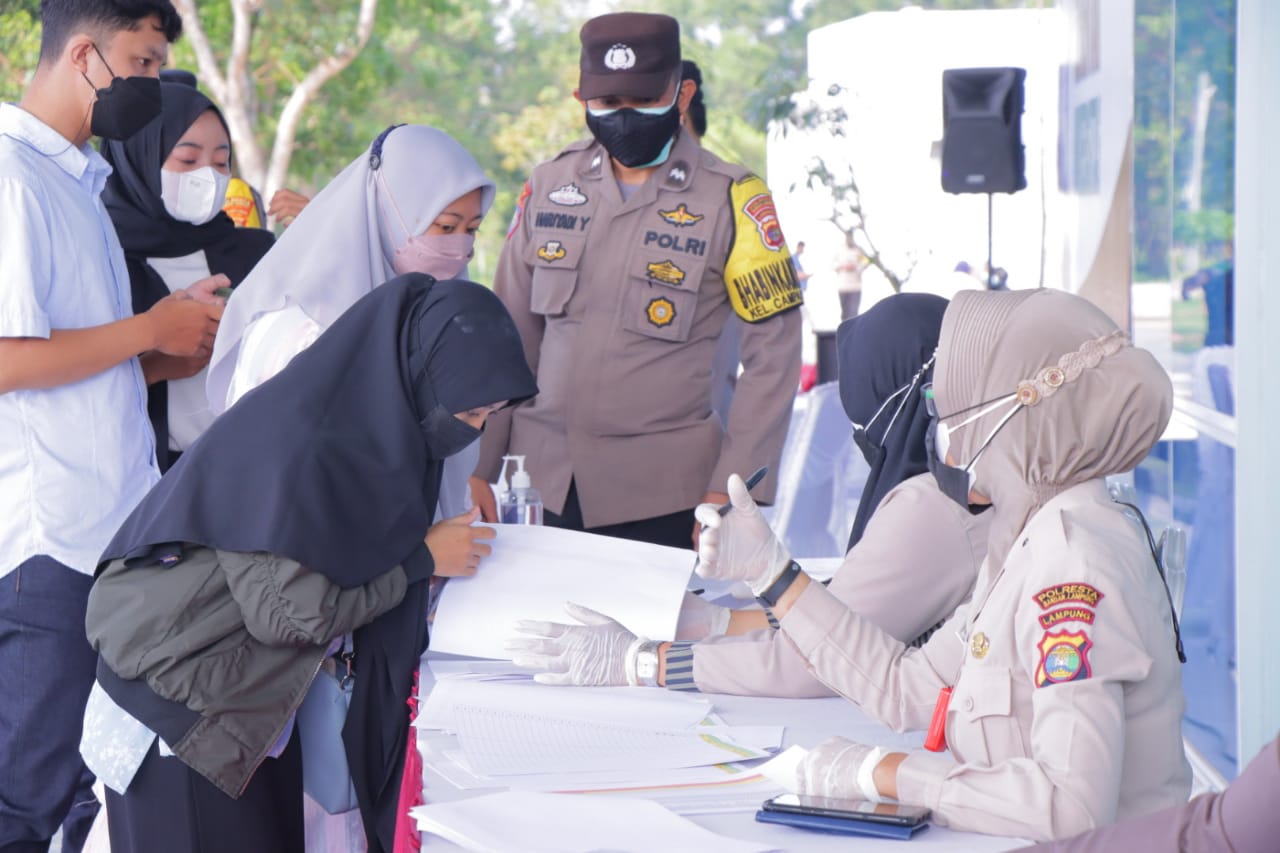 Polda Lampung Siapkan 1500 Dosis Vaksin 1 dan 2 di Pasca Sarjana UBL