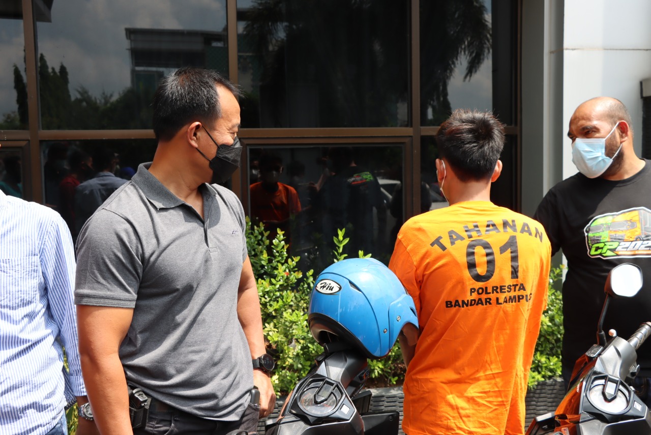 Tim Anti Begal Polresta Bandar Lampung Ungkap Kasus Curanmor