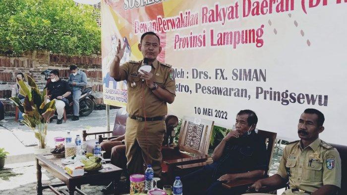 Anggota DPRD Lampung Sosialisialisasikan Perda Provinsi Lampung Tentang Adaptasi Kebiasaan Baru