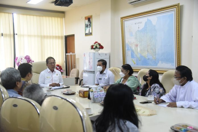 Mingrum Gumay Menerima Audiensi Dari LP3KD Provinsi Lampung