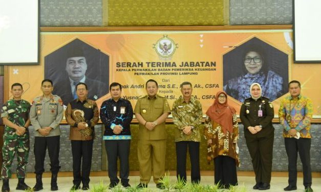 Mingrum Gumay Menghadiri Acara Serah Terima Jabatan Kepala Perwakilan BPK Provinsi Lampung