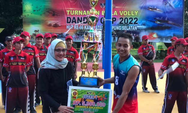 Turnamen Bola Voly Dandim Cup Resmi ditutup.