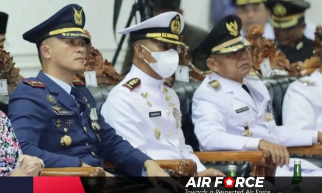 Danlanud BNY Hadiri Pelantikan Pejabat Bupati Tulang Bawang dan Lampung Barat