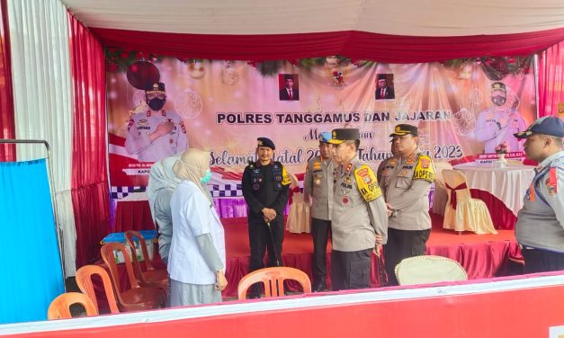 Kapolda Lampung  cek Pos pam dan Pos Yan  Polres Tanggamus