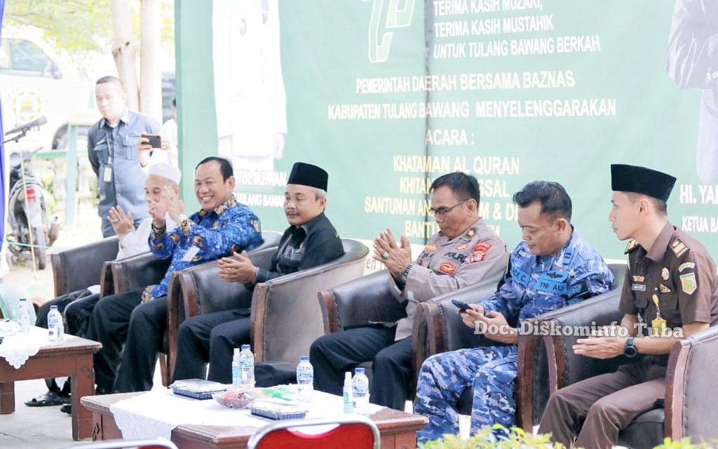 Mewakili Penjabat Bupati Tulang bawang Bapak Drs Qudrotul Ikhwan MM, Sekretaris Daerah ( Sekda) Tuba Ir Antoni MM Hadiri HUT BAZNAS ke-22