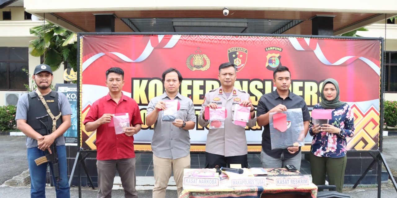 Selama Tiga Pekan, Polres Tulang Bawang Ungkap 13 Kasus Narkotika