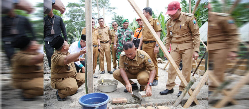 Pemkab Lampung Selatan dan Baznas Kolaborasi Bantu Pembangunan Rumah Roboh di Kecamatan Sragi