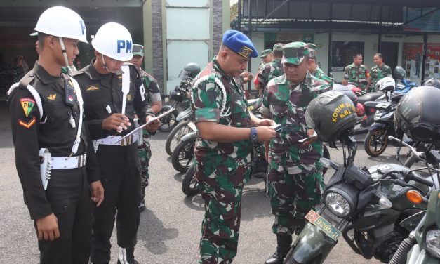 Cegah Pelanggaran Hukum, Kodim 0410/KBL Ikuti Sosialisasi Ops Gaktib Dan Yustisi Polisi Militer