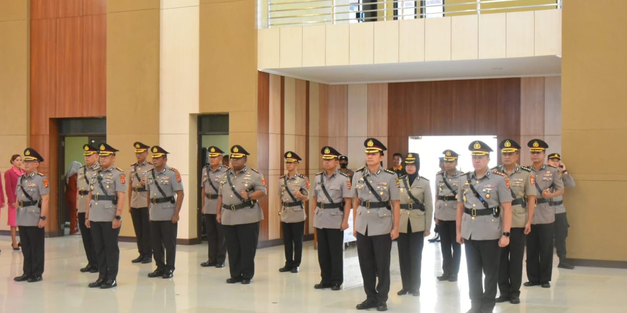 Kapolda Lampung Pimpin upacara sertijab, 5 pejabat utama dan 5 pejabat Kapolres