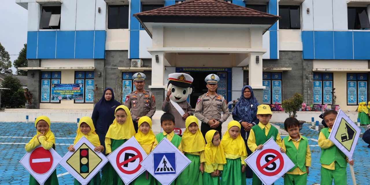 Polisi Sahabat Anak, Polres Lampung Barat Terima Kunjungan Anak-anak TK