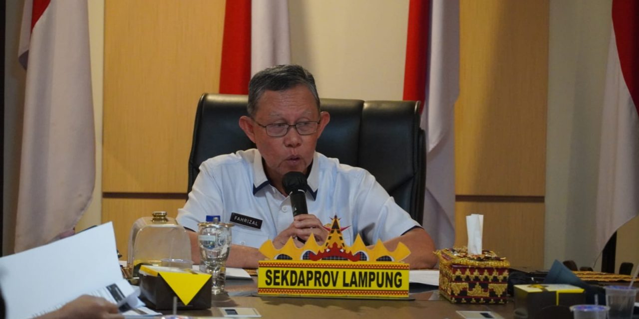 Sekdaprov Lampung Pimpin Rapat Pembahasan Penyampaian Laporan Kegiatan dan Laporan Keuangan KORPRI Tahun 2022