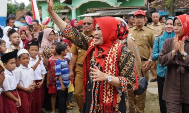 Ketua TP PKK Lampung Selatan Hadiri Kegiatan Lomba Desa Di Kecamatan Way sulan