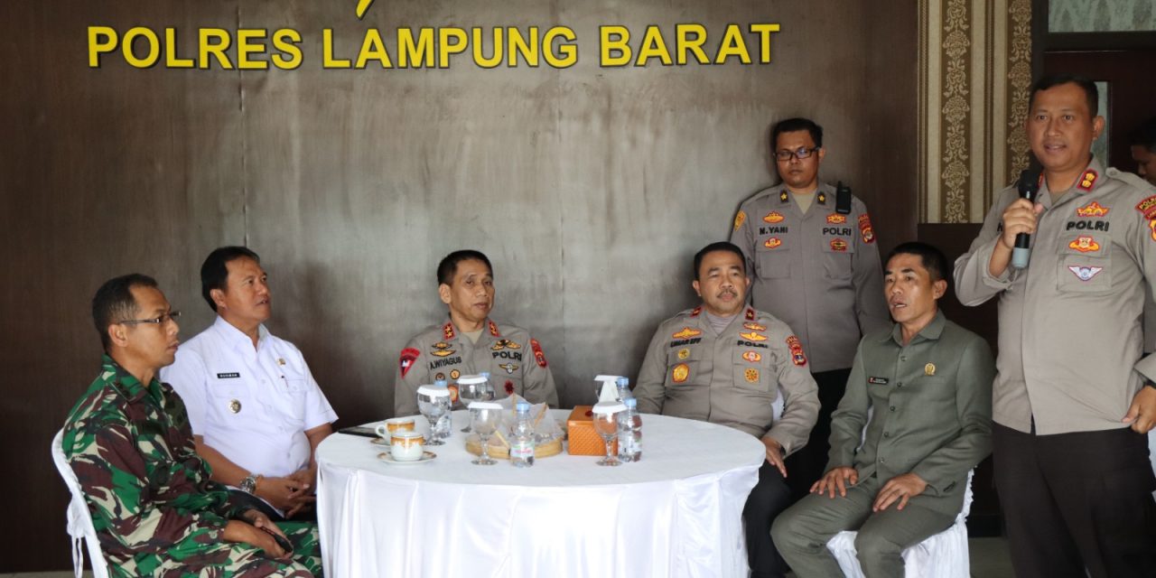 Kapolda Lampung ke Polres Lampung Barat dalam rangka kunjungan kerja