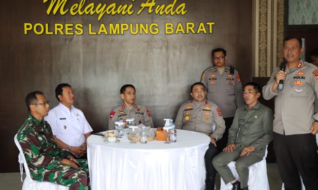 Kapolda Lampung ke Polres Lampung Barat dalam rangka kunjungan kerja