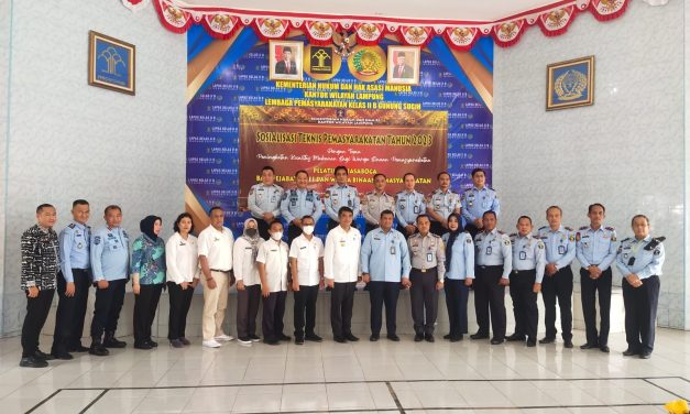 Lapas Kotaagung Ikuti Sosialisasi Teknis Pemasyarakatan Jasaboga, Kadivpas: Raih Predikat Dapur Laik Higienis