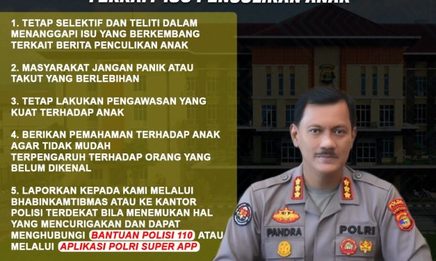 Marak isu penculikan anak, Kabid Humas himbau Masyarakat Lampung agar Tidak Cepat Percaya Dan Cek Kebenarannya