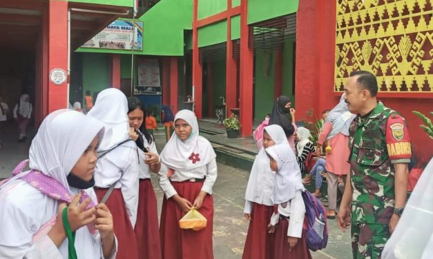 Cegah Tindak Kejahatan, Dandim 0410/KBL Kerahkan Babinsa Penjagaan Pelajar Di Tiap Sekolah