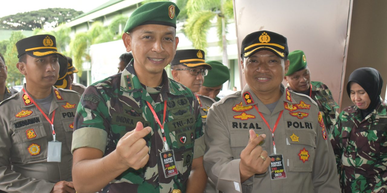 Hadiri Rapim TNI-Polri 2023, Kapolres Lamtim dan Dandim 0429/Lamtim Akan Pererat Sinergitas