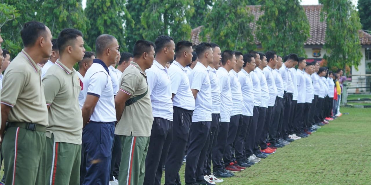 Perkuat Sinergitas, Polres Lampung Utara Gelar Olahraga Bersama TNI dan Forkopimda