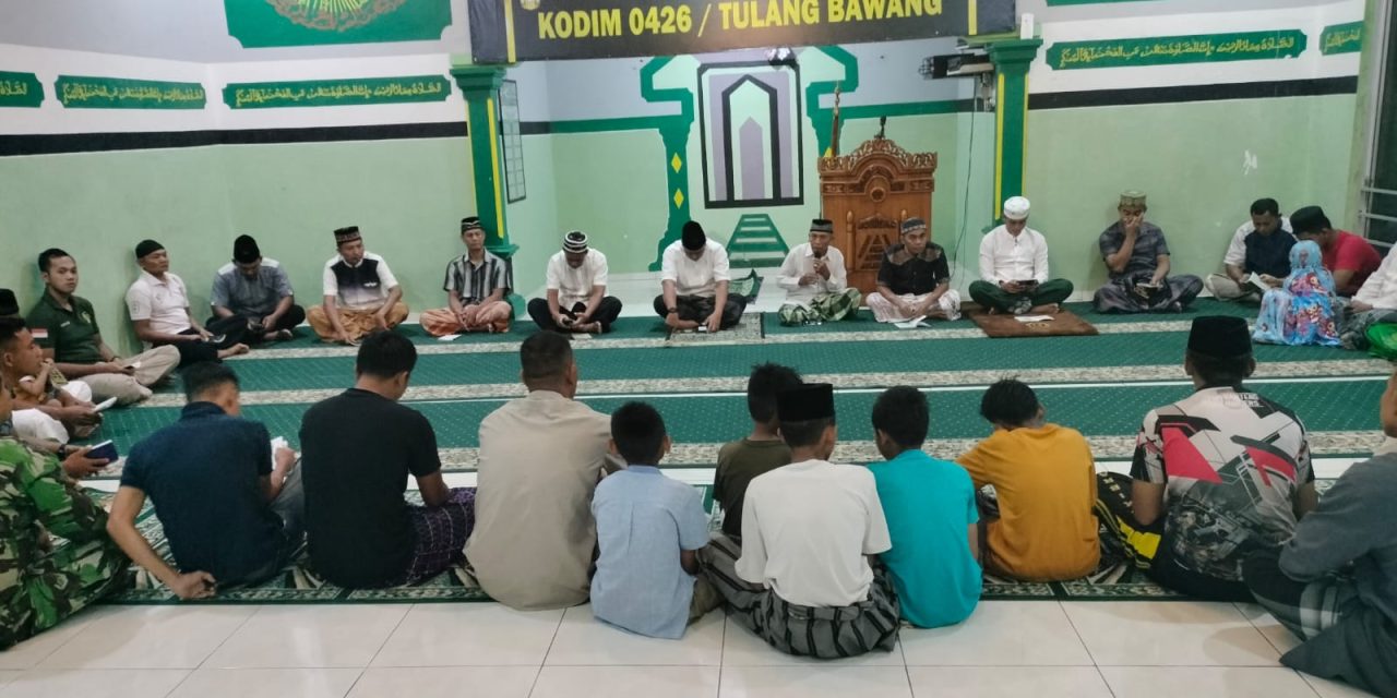 Kodim 0426 Tulang Bawang Melaksanakan Yasinan Setiap Malam Jumat