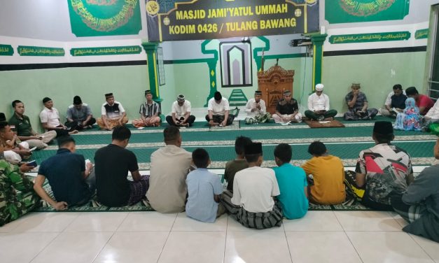 Kodim 0426 Tulang Bawang Melaksanakan Yasinan Setiap Malam Jumat