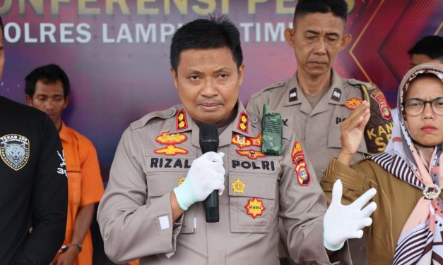 Dalam Waktu 2 Hari, Kasus Perampokan Bersenjata Di Lampung Timur Berhasil Diungkap Polres Lamtim