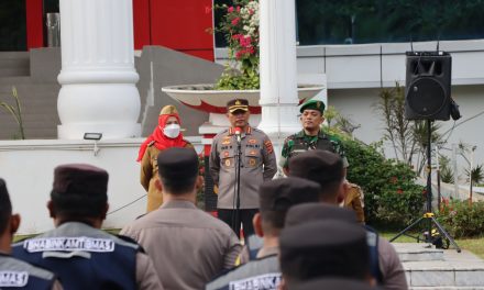 Apel Tiga Pilar, Kapolresta Bandar Lampung Siap Menjamin Keamanan dan Ketertiban di Kota Bandar Lampung