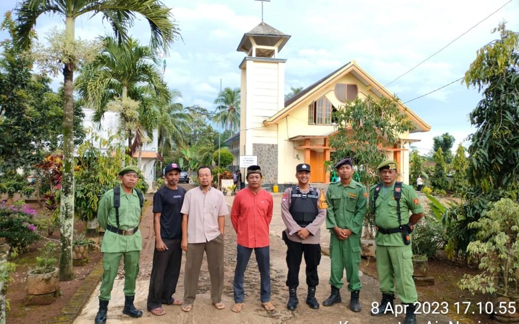 Polda Lampung,  Pelaksanaan pengamanan Hari Raya Paskah Th 2023 berjalan aman kondusif