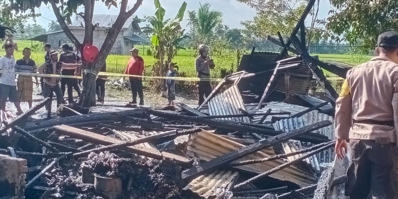 Polsek Wonosobo Identifikasi Kebakaran Kebakaran Rumah di Pekon Srimelati