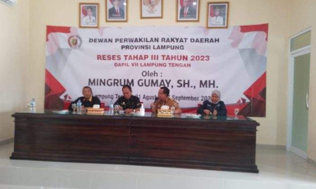 Mingrum Gumay Reses Tahap III di SMA N 1