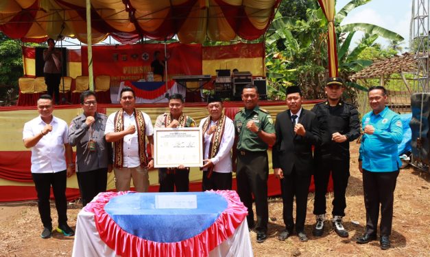 Polres Lampung Timur Resmikan Desa Negara Saka Menjadi Kampung Tangguh Bebas Narkoba