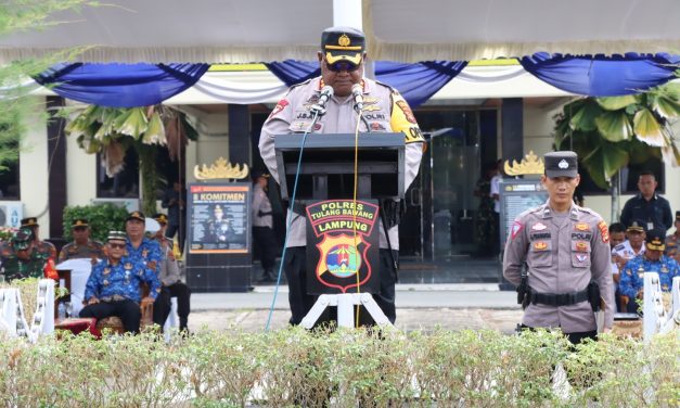 8 Penekanan Kapolres Tulang Bawang Saat Pimpin Apel Serpas Pengamanan Pilkakam Serentak Tahun 2023