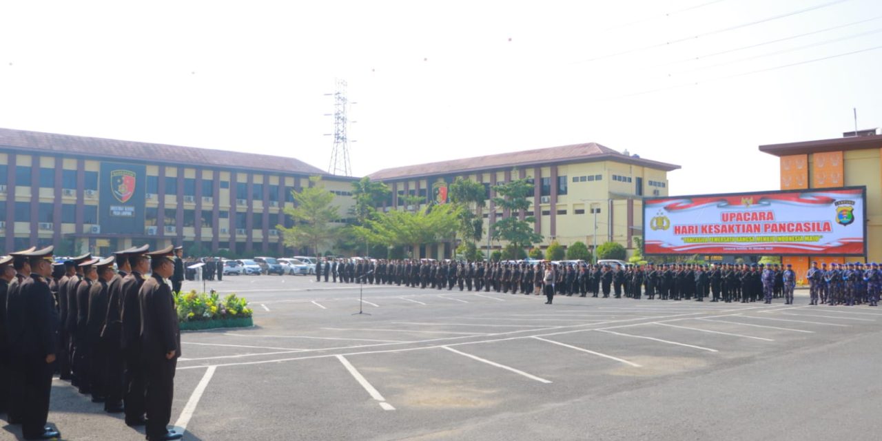 Polda Lampung Gelar Upacara Peringatan Hari Kesaktian Pancasila 1 Oktober 2023