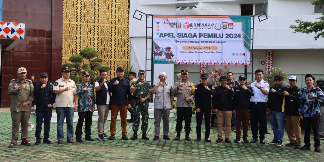 Hadiri Apel Siaga Pemilu 2024, Kapolres Way Kanan Ajak Warga Sukseskan Pemilu dan Turut Berperan Aktif Menjaga Keamanan