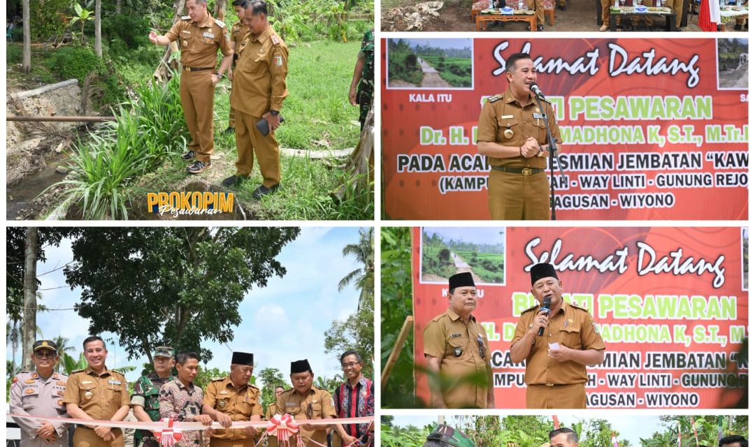 Peresmian Jembatan KAWAGU, Bupati Dendi Berharap Dapat Mendukung Segala Bidang