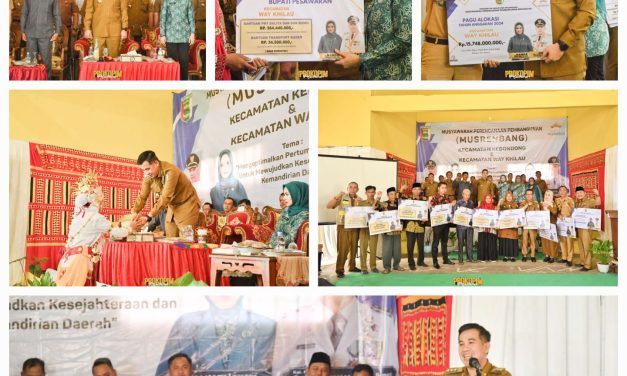 Musrenbang Tingkat Kecamatan, Bupati Pesawaran : Jangan Lelah Dalam Meminta Pembangunan